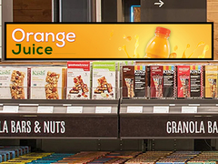 VETO Pubblicità interna lettore multimediale Strip Ultra Wide Shelf Screen Stretch Bar Display LCD