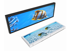 VETO Ultra Wide Stretched Bar Screen Rivoltatori LCD per la pubblicità all'interno Android Shelf Edge Strip Display