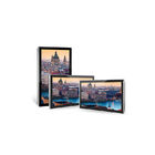 Ultrathin Wall Mounted Touch Screen Display , Wall Advertising Display 55 Inch