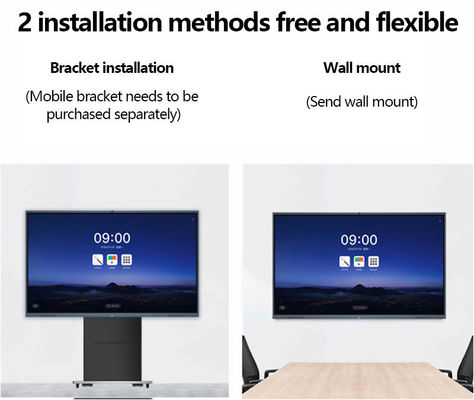 Display interattivo a schermo piatto da 65 75 86 pollici