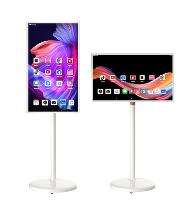 VETO Televisione portatile senza fili Lunga durata della batteria 32 pollici Rotante Smart Advertising Digital Signage