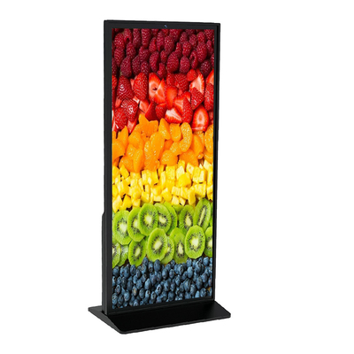 4K Full Screen LCD Standing Advertising Player con 500 cd/m2 luminosità
