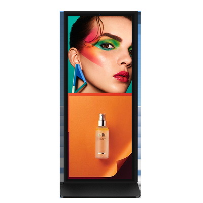 Splicing 70 Inch 4K LCD Advertising Kiosk con software CMS gratuito ad alta risoluzione