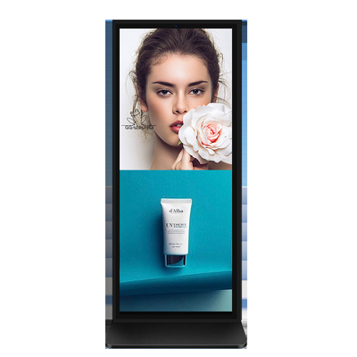 VETO 65 75 Inch Custom Size Full Screen Digital Signage 4k Indoor LCD Pubblicità Chiosco Verticale Totem