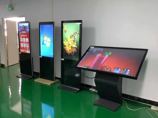 VETO 43 49 55 Inch Indoor Shopping Mall Display Lcd Pavimento Standing Digital Signage Totem Reclame Player