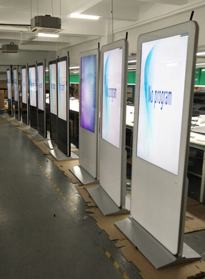 VETO 43 49 55 pollici Indoor Vertical Touch Kiosk Totem Android PC LCD Digital Signage Display schermi pubblicitari