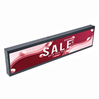 VETO Androids Ultra Wide Digital Rack edge Display LCD ad alta contrasto per negozi al dettaglio