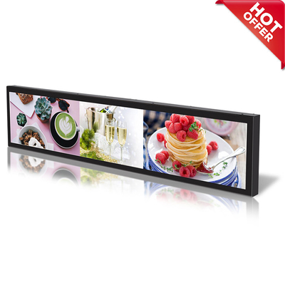 VETO 23.1 pollici LCD Ultra-Wide Bar Tipo Wide Display pubblicitario Alto luminosità monitor a barra allungata Per scaffali dei supermercati