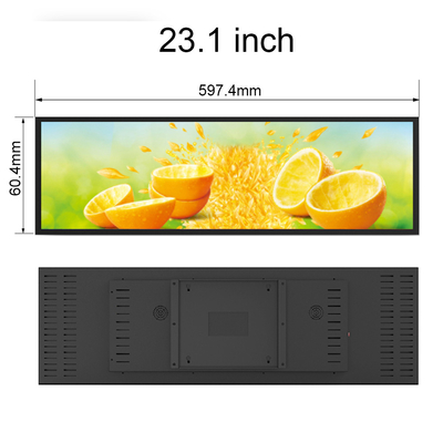 VETO 23.1 pollici o altre dimensioni Display LCD interno Ultra Thin monitor LCD digitale Display Stretch Bar Signage