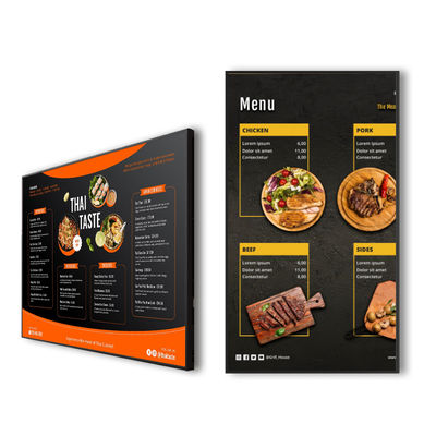 Qualità VETO Touch Screen Menu Board Connessioni ultra strette segnaletica digitale senza cornice per negozi al dettaglio fabbrica