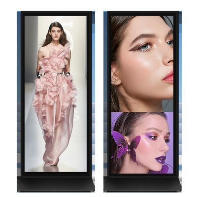 Qualità VETO 64-98 pollici a schermo intero 4K UHD Touch Screen a infrarossi Segnaletica digitale da pavimento con durata di vita 60000H fabbrica