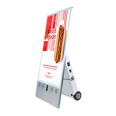 Qualità Segnaletica digitale esterna VETO Display pubblicitario LCD portatile alimentato a batteria IP65 impermeabile ad alta luminosità 2500 nit fabbrica