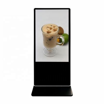 VETO Display pubblicitario LCD a pavimento interno 49 55 65 pollici segnaletica tattile interattiva verticale 4K per negozi al dettaglio