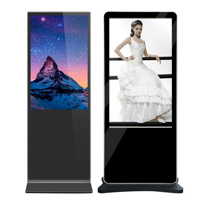 VETO 43 50 55 pollici 4K LCD pubblicità Verticale Digital Kiosk Pavimento in piedi Touch Screen digital signage