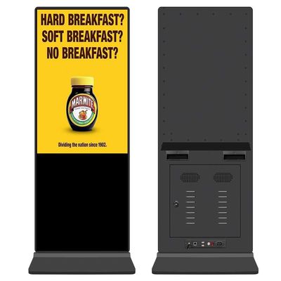 Totem digitale touch LCD Android 4k da pavimento per segnaletica digitale VETO da 32-86 pollici