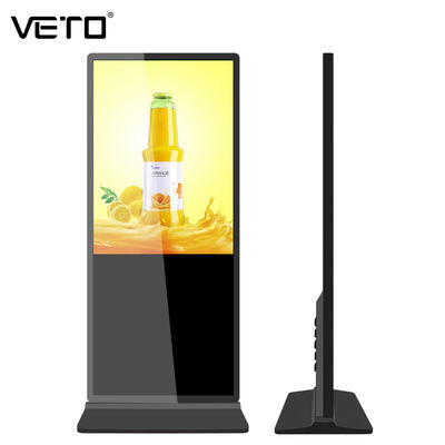 VETO 43 pollici LCD suolo in piedi Android Video LCD pubblicità lettore Totem interno