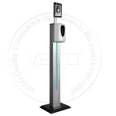 Qualità Rivelatore senza contatto di temperatura di riconoscimento di fronte con il prodotto disinfettante automatico della mano fabbrica