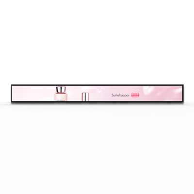 VETO Customisizd Dimensione 4K Display LCD a scaffale allungato Ultra Thin Bar Panel LCD Per negozio al dettaglio