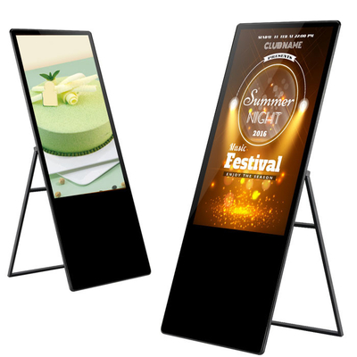 VETO Vendita calda 43 49 55 pollici Portable Advertising Poater Indoor LCD Capacitive Touch Screen